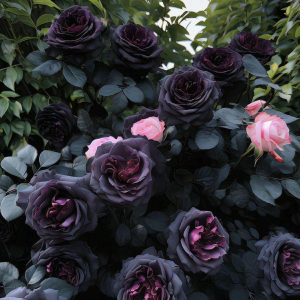 Роза Черная купить по цене от 450р. в интернет-магазине «Посадика» с доставкой почтой в в Яровоее и по всей России – [изображение №1].